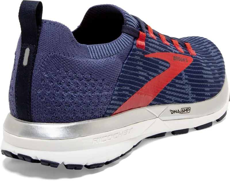 Brooks Men's Ricochet 2 - Blue/Red-3